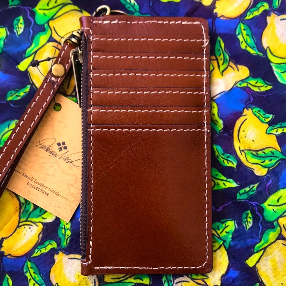 Brand New Patricia Nash Genuine Leather Almeria Card Wallet Wristlet - Picture 3 of 12
